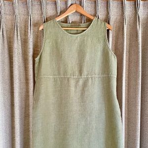 Cut Loose Linen Shift dress